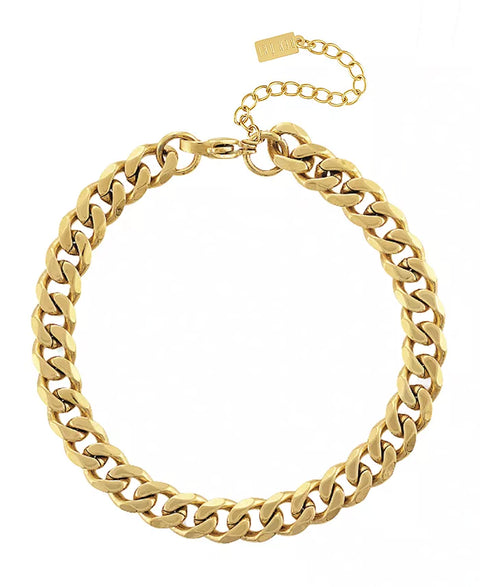 Ben Oni Women's Gold-Tone Bold Non-Tarnish Curb Chain Anklet | Ben Oni In Lebanon