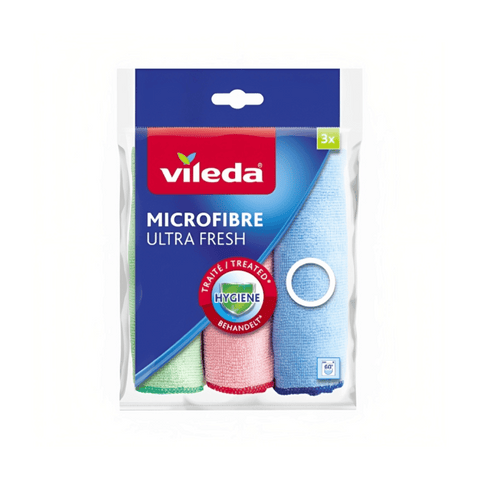 Vileda Microfibre Ultra Fresh Cloth x3