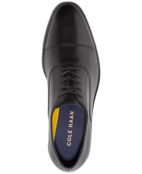 Cole Haan Men's Black Hawthorne Lace-Up Cap-Toe Oxford Dress Casual Shoes | Cole Haan In Lebanon