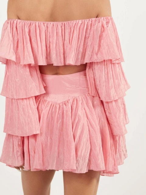 Bershka Women's Pink Skirt 5725/405/902(fl102)