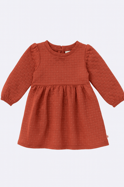POMPdeLUX Girl's Dark Rose Long-Sleeve Dress |POMPdeLUX in Lebanon