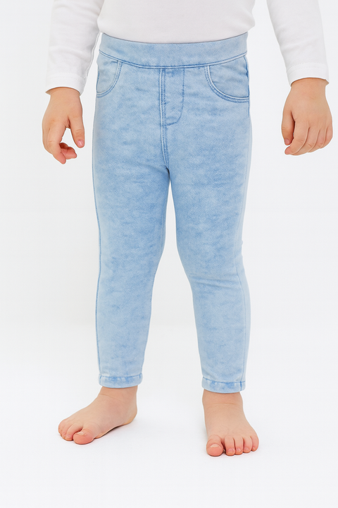 Sinsay Baby Girl's Light Blue Stretchable Pant | Sinsay In Lebanon