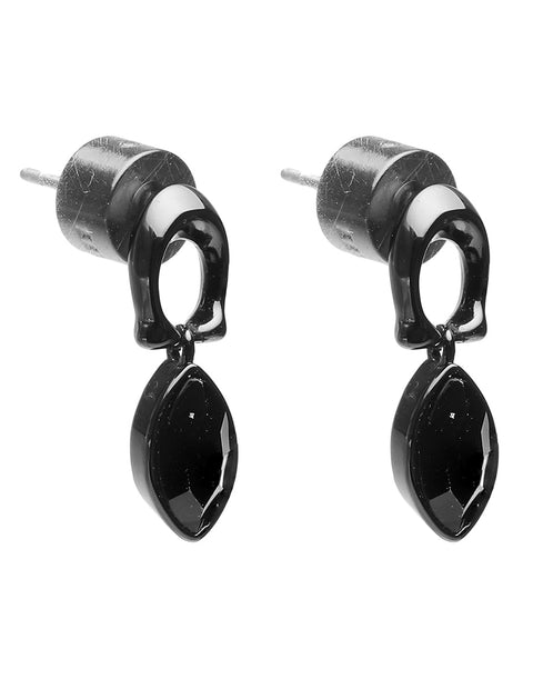 Coach Women's Set Of Black Stoned Necklace & Earrings |Coach in Lebanon