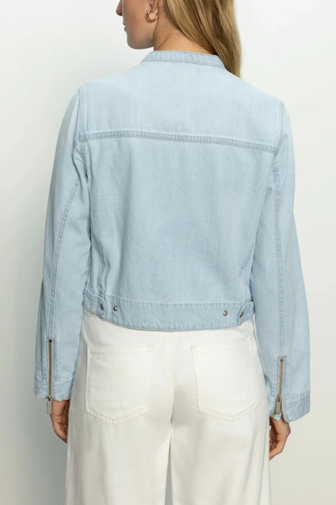 Sanctuary Women's Light Blue Soft Moto Regular Jacket |Sanctuary In Lebanon