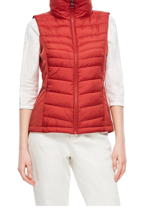 S.Oliver Women's Red Quilted Vest | S.Oliver In Lebanon