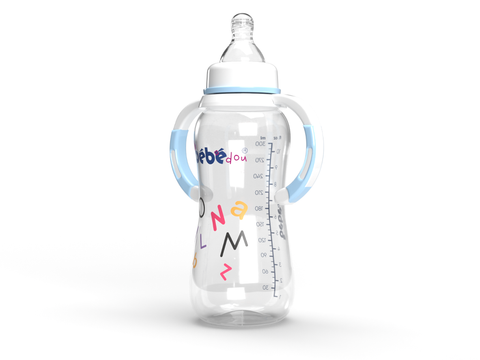 Bebedou Standard Neck Feeding Bottle (with Handles) 300ml 3m+ (BBd1133) | Bebdou In Lebanon