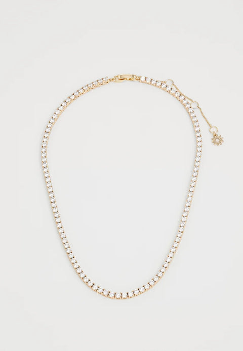 Marchesa Women's Gold Cubic Zirconia Tennis Necklace | Marchesa in Lebanon