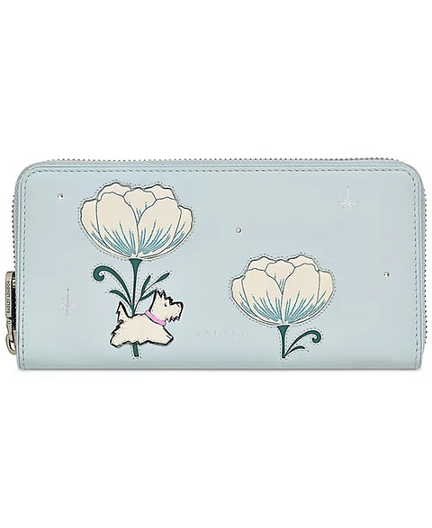 Radley London Women's Seafoam Spring Rose Large Zip Around Leather Wallet | Radley In Lebanon