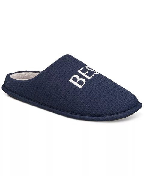 Club Room Men's Navy Best Dad Embroidered Slippers | Club Room In Lebanon