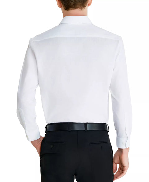 Perry Ellis Portfolio Men's White Modern-Fit Solid Dress Shirt | Perry Ellis Portfolio In Lebanon