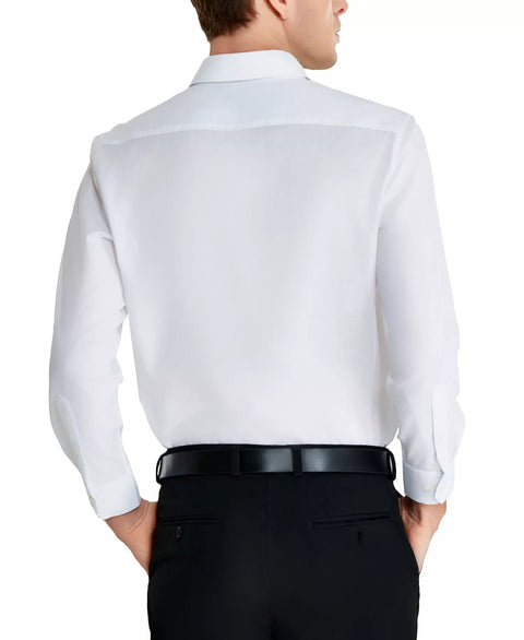 Perry Ellis Portfolio Men's White Modern-Fit Solid Dress Shirt | Perry Ellis Portfolio In Lebanon
