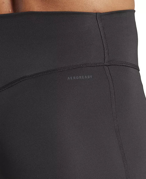 Adidas Women's Black Optime Stash High-Rise Bike Shorts | Adidas In Lebanon