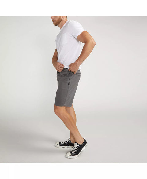 Silver Jeans Co. Men's Gray Essential Twill Pull-On Chino Shorts|Silver Jeans Co. In Lebanon