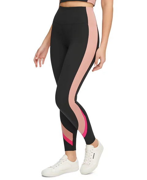 Calvin Klein Women's Black High-Rise Colorblocked 7/8 Leggings |Calvin Klein In Lebanon