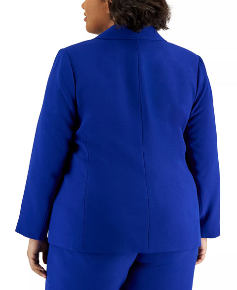 Tahari ASL Women's Royal Blue Plus Size Blazer | Tahari ASL In Lebanon