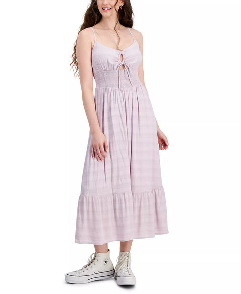 Hippie Rose Women's Barely Violet Smocked Midi Dress | Hippie Rose In Lebanon