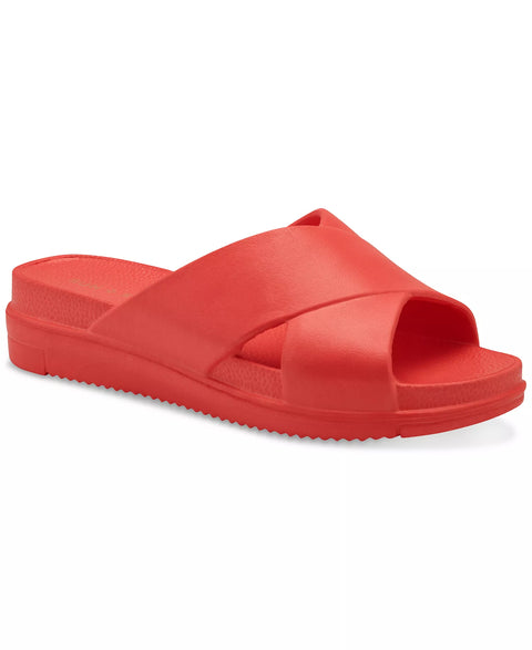Sun + Stone Women's Coral Islla Crisscross Slide Wedge Slipper | Sun + Stone In Lebanon