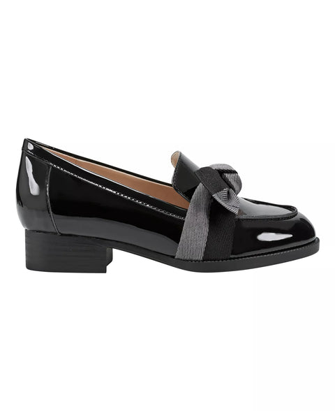 Bandolino Women's Black Lindio Bow Tailored Loafers | Bandolino In Lebanon