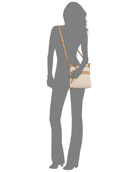 Style & Co Women's Natural Straw North South Crossbody Bag | Style & Co In Lebanon