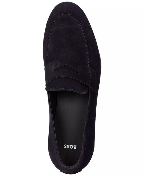 Hugo Boss Men's Black Gavrie Suede Dress Loafer | Hugo Boss In Lebanon