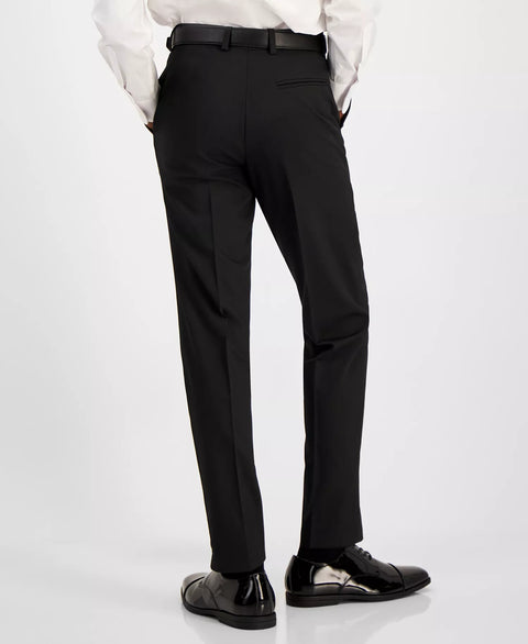 Kenneth Cole Reaction Big Boy's Black Slim Fit Machine Washable Stretch Dress Pants|Kenneth Cole Reaction In Lebanon