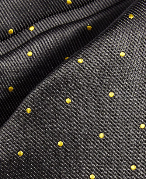 Tayion Men's B lack & Gold Dot Neck Tie | Tayion In Lebanon | Tayion In Lebanon