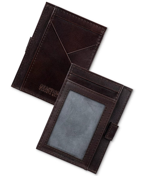 Kenneth Cole Reaction Men's Brown Kurtz Getaway Rfid Leather Card Case Wallet | Kenneth Cole Reaction In Lebanon