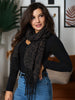 Sinsay Women's Dark Brown Scarf With Wool Blend | Sinsay In Lebanon
