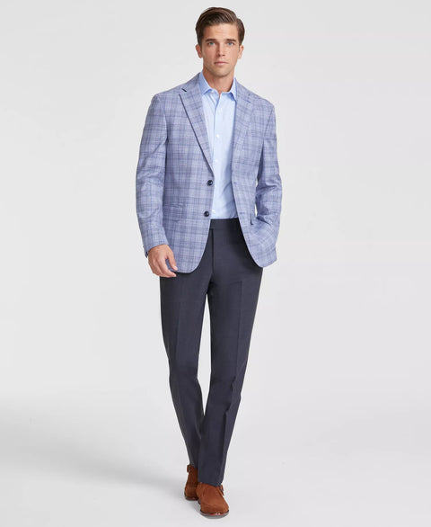 Tommy Hilfiger Men's Blue Modern-Fit Plaid Sport Blazer | Tommy Hilfiger In Lebanon