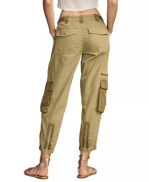Lucky Brand Women's Olive Green Mid Rise Cargo Jogger Pants | Lucky Brand In Lebanon