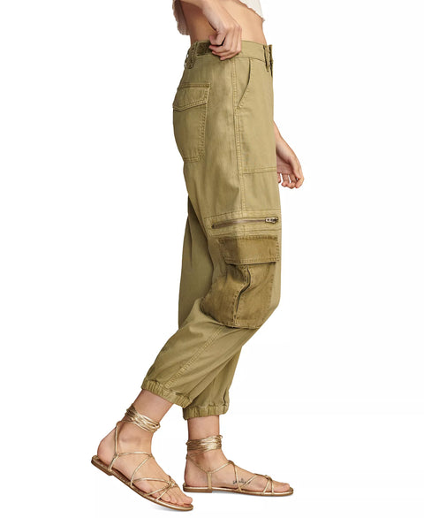 Lucky Brand Women's Olive Green Mid Rise Cargo Jogger Pants | Lucky Brand In Lebanon