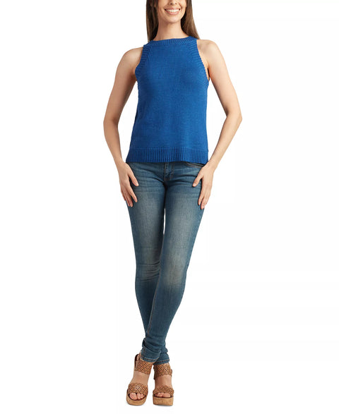 BCX Women's Royal Blue Sleeveless Halter Neck Top|BCX In Lebanon