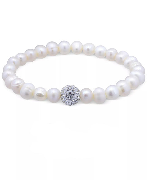 Macy's Women's White Cultured Freshwater Pearl (7mm) Bracelet | Macy's In Lebanon