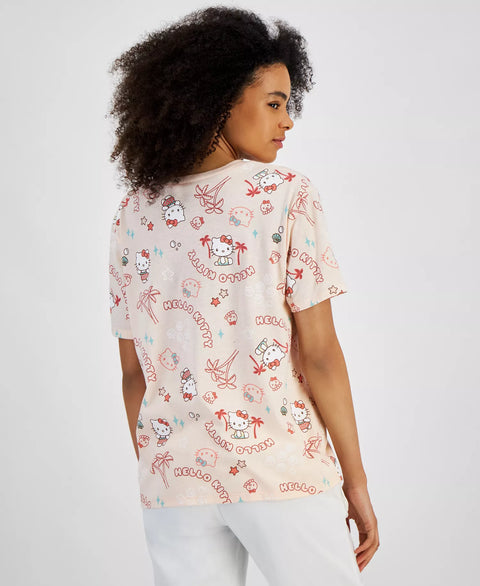 Love Tribe Women's Cloud Pink Hello Kitty Adventure Short-Sleeve T-Shirt | Love Tribe In Lebanon