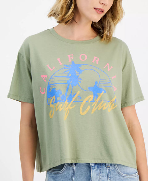 Grayson Threads Women's Green Surf Club Graphic T-Shirt | Grayson Threads In Lebanon