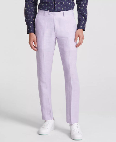 Bar III Men's Light Purple Slim-Fit 100% Linen Suit Pants | Bar III In Lebanon