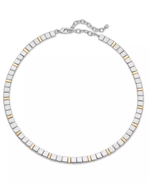 On 34th Women's Two-Tone Square Beaded Collar Necklace | On 34th In Lebanon