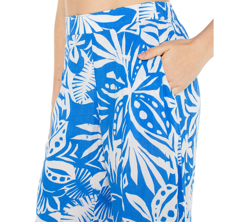 Roxy Women's Campanula Selva Floral Midnight New Avenue Wide-Leg Pants | Roxy In Lebanon