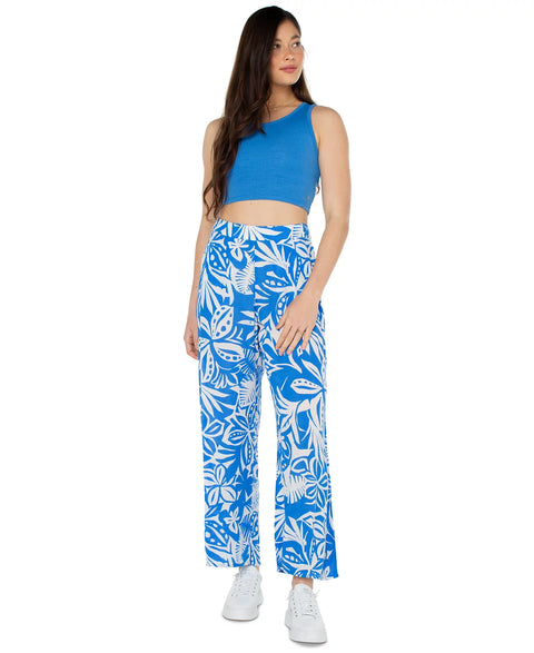 Roxy Women's Campanula Selva Floral Midnight New Avenue Wide-Leg Pants | Roxy In Lebanon