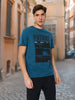 Sinsay Men's Petrol Printed Short Sleeve T-Shirt | Sinsay In Lebanon