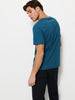 Sinsay Men's Petrol Printed Short Sleeve T-Shirt | Sinsay In Lebanon