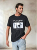 Sinsay Men's Black Printed Short Sleeve Round Neck T-Shirt | Sinsay In Lebanon