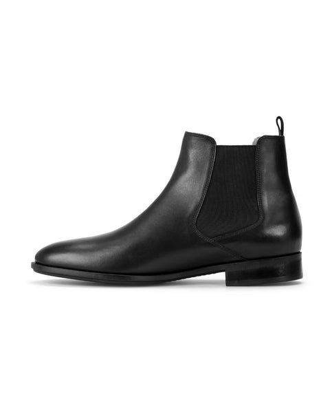 BOSS Men's Black Leather Kensington Chelsea Boots | BOSS in Lebanon