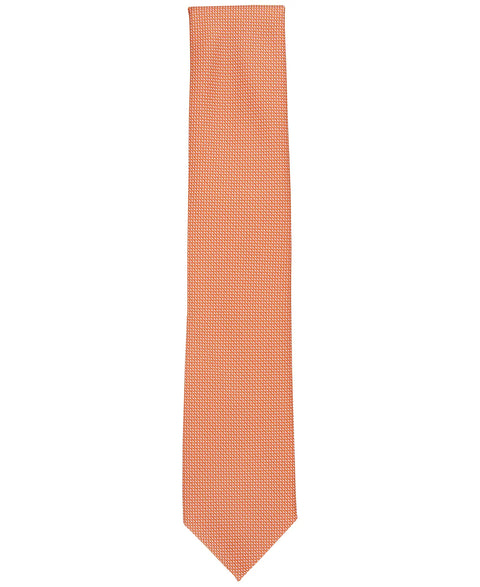 Club Room Men's Orange Elm Solid Textured Tie | Club Room In Lebanon