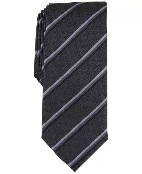 Alfani Men's Black Vaughn Stripe Tie | Alfani In Lebanon