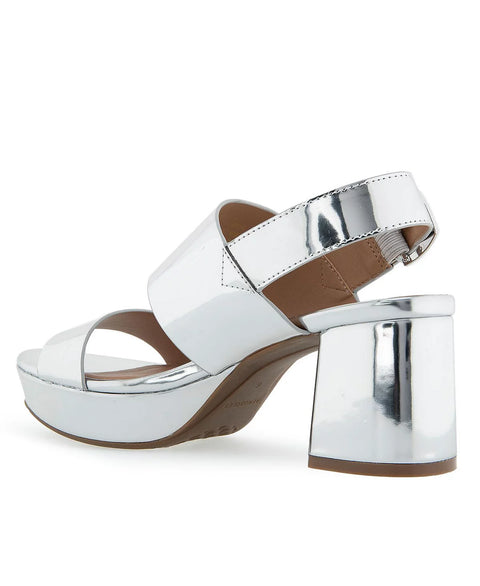 Aerosoles Women's Silver Metallic Camilia Round Toe Platform Sandals | Aerosoles In Lebanon