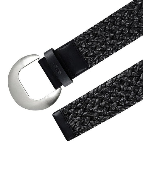 Levi's Women's Black Fully Adjustable Raffia Belt | Levi's In Lebanon