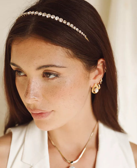 Ettika Women's Gold Crystalized Head Band | Ettika In Lebanon