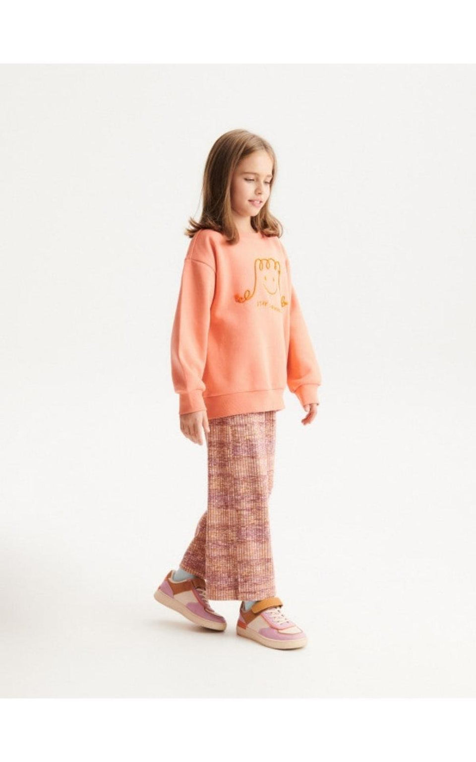 Reserved Girl's Multicolor Elastic Waistband Wide Leg Trouser | Reserved In Lebanon