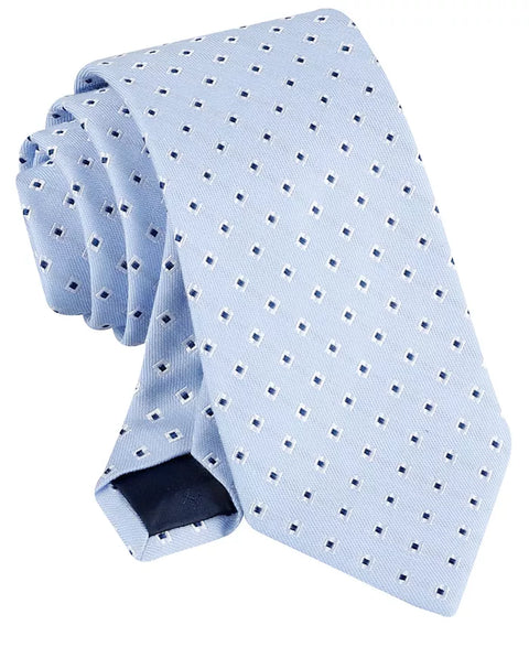Tommy Hilfiger Men's Light Blue Stefan Classic Square Neat Tie | Tommy Hilfiger In Lebanon